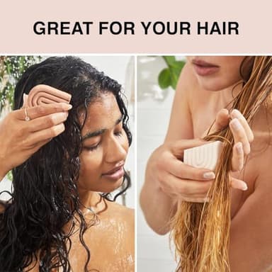 Kitsch Rice Water Protein Solid Shampoo and Conditioner Set for Hair Growth – Strengthening Hair Care Duo w/Rice Protein & Vitamins for Damage Repair – Paraben, Sulfate & Silicone Free, Made in USA - Image 7