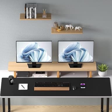 Aothia Leather Desk Pad Protector, Mouse Pad, Office Desk Mat, Non-Slip PU Leather Desk Blotter, Laptop Desk Pad, Waterproof Desk Writing Pad for Office and Home (48"x17", Black) - Image 9