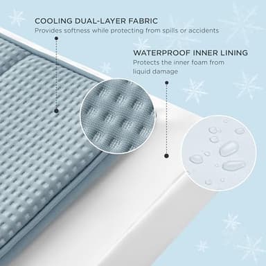 Bedsure Cooling Dog Bed for Small Dogs - Orthopedic Flat Puppy Beds with Removable Washable Cover, Egg Crate Foam Pet Mat, Suitable for Pet Up to 20 lbs - Image 3
