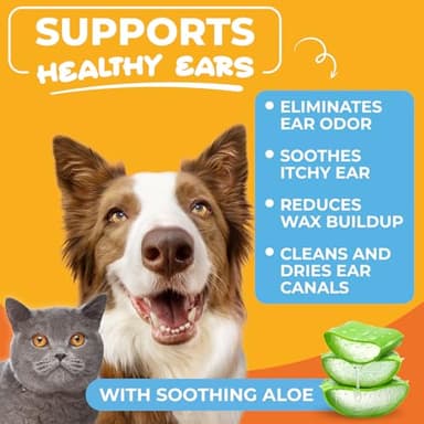 Paw Science Dog Ear Cleaner Wipes – Finger Wipes for Dogs & Cats – Cleaning, Soothing, & Deodorizing Itchy Ears – Pet Ear Relief Solution (Coconut) - Image 3