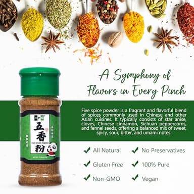 NPG Authentic Chinese Five Spice Blend 1.08 Oz, Gluten Free, All Natural Ground Chinese 5 Spice Powder, No Preservative, No MSG, Mixed Spice Seasoning for Asian Cuisine & Stir Fry - Image 6