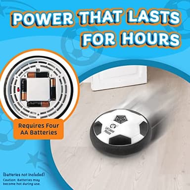 Let Loose Moose Hover Soccer Ball, Set of 2 LED Soccer Ball Toys, Gifts for 8 Year Old Boys, Indoor LED Floating Football for 7 Year Old Kids, Boy Birthday Gifts Age 4-6, 6-8, 8-12 Fun Sport Toy - Image 8