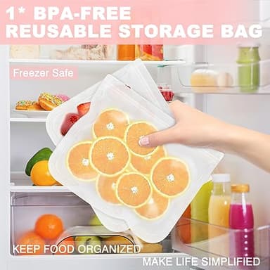 KUBYA Lunch Box for Women, Lunch Bag for Women Men Adult Simple Lunchbox Reusable Lunchbag Insulated Lunch Boxes Large Capacity Cute Lunch Tote Bag, with Food Storage Bags for Work, Office or Picnic - Image 5