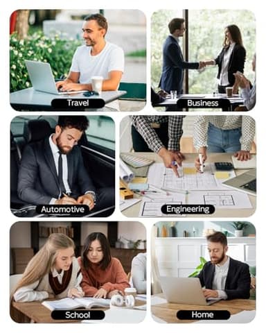 Portable Printers Wireless for Travel, Bluetooth Inkless Thermal Printer Support 8.5" X 11" US Letter, Mobile Printer for Phone Laptop, with Case and 4 Rolls Thermal Paper Kit, for Home Office Receipt - Image 8