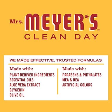 MRS. MEYER'S CLEAN DAY Hand Soap, Clementine, Made with Essential Oils, 12.5 oz - Pack of 3 - Image 4