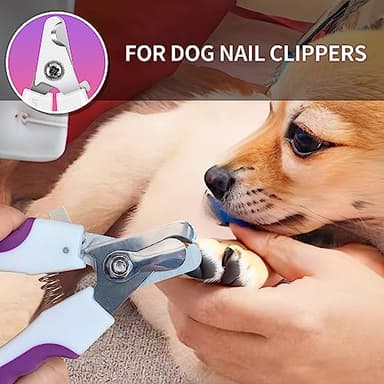 OneCut 4.7" Small Dog & Cat Nail Clipper Stainless Steel Cat Claw Trimmers for Rabbits, Guinea Pigs, Birds, Puppies, Kittens and Small Animals Pet Nail Clipper for Professional and Home Use (Pink) - Image 5