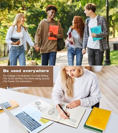 Biuwory Lined Journal Notebook for Women Men,256 Pages B5 Large Hardcover Leather Journals for Writing,Travel,Business,Work,School,College Ruled Notebooks for Note Taking,Diary Notepad 7.8"×10.2" - Image 7