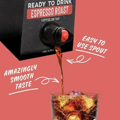Java House Cold Brew Coffee on Tap – Premium 100% Arabica Dark Roast – Smooth Espresso Flavor with Dark Chocolate Notes – 1 Gallon Box (16 Servings) – Ready to Drink, No Brewing Required, Fridge-Friendly - Image 3