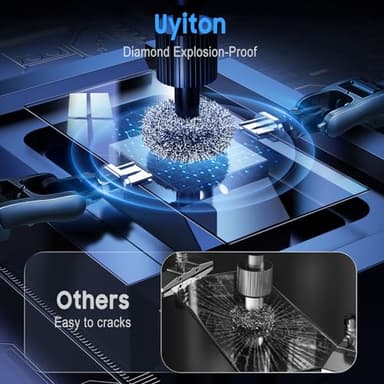 Uyiton UnBreak-Glass for Samsung Galaxy S24 Ultra Screen Protector, [Ultrasonic Fingerprint Support][Auto-Alignment Frame] Scratch-Resistant Bubble-Free S24 Ultra Screen Protector(6.8'' 5G), 2 Pack - Image 6