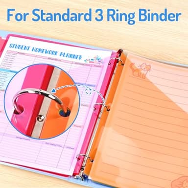 Forvencer 8 Count Dividers with Two Pockets, 8 tabs Binder Dividers for 3 Ring Binder Organizer, Multicolor, 1 Set - Image 6