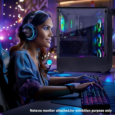 STGAubron Gaming PC Computer Desktop, 13th Gen Intel Core i5-13400F up to 4.6G, GeForce RTX 3050 6G, 16G DDR4, 512G SSD, RGB Fan x4, WiFi 6 & BT 5.2, Windows 11 Home - Image 5