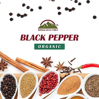 Himalayan Chef Organic Black Pepper Refillable Glass Grinders, 6.40 ounces - Image 4