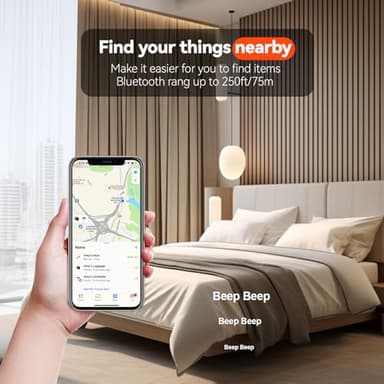 Air Tracker Tags 4 Pack (iOS Only, Not for Android) Bluetooth Luggage Tracker Tags Works with Apple Find My, Key Finder and Item Locator for Luggage, Backpack, Suitcases, Replaceable Battery - Image 3