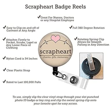 RN Nurse BADGE Reel, RN Nurse Thank You Gift, ID Badge Holder, Nursing Grad Gifts, Registered Nurse RN Graduation Gift, Nurse Appreciation Gift - Image 3