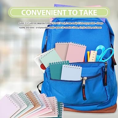Ddaowanx Small Notebooks,3x5 Pocket Spiral Notepads With Lined Pages - The Perfect Little Mini Notebook to Stay Organized and Boost Productivity at Work or School (8, Cute Colors) - Image 5