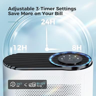 AROEVE Air Purifiers for Home Large Room Up to 1095 Sq.Ft Coverage with Air Quality Sensors Impressive Filter Layer with Auto Function for Home, Bedroom, MK04- White(Available for California) - Image 6