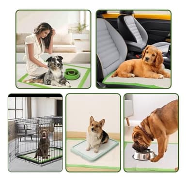 Gardner Pet Dog Pee Pads Extra Large 28"x34", XL Thicker ECO Green Disposable XLarge Puppy Training Pads Super Absorbent Full Edge-Wrapping Pad for Dogs, Puppies, Doggie, Cats, Rabbits-(30 Count) - Image 7