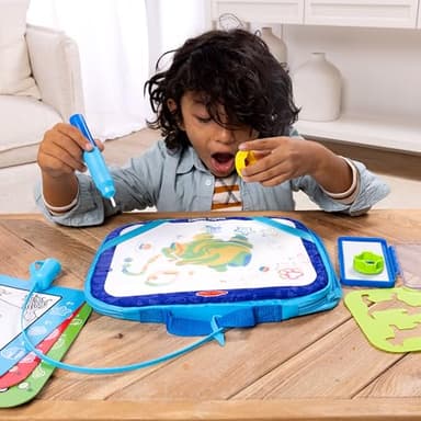 Melissa & Doug Water Wow! Take-Along Reusable Color-Reveal Drawing Set Mess-Free Multi-Activity Pad with Water PenTravel Toy for Toddlers & Kids Ages 3+ - Image 3