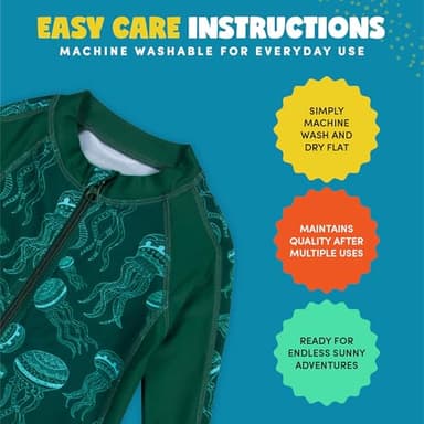 SwimZip Boys' Long-Sleeve UPF 50+ Swimsuit for Baby, Toddler, & Little Boys - Image 4