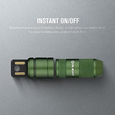OLIGHT IMINI 2 EDC Rechargeable Keychain Flashlight, 50 Lumens Compact and Portable Mini LED Keyring Lights with Built-in Battery Ideal for Everyday Carry and Emergencies (OD Green) - Image 4
