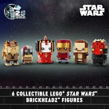 LEGO Star Wars BrickHeadz The Phantom Menace - Collectible Star Wars Figures of Annakin, Darth Maul, & More - Gift for Fans - 40676 - Image 4