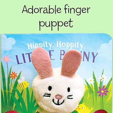 Hippity, Hoppity, Little Bunny - Finger Puppet Board Book for Easter Basket Gifts or Stuffer Ages 0-3 - Image 4