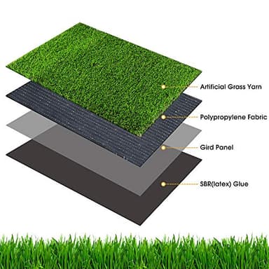 Artificial Grass, 26”x51'' Dog Pee Pads, Professional Dog Potty Training Rug, Grass Mat with Drainage Holes, Pet Turf Indoor Outdoor Flooring Fake Grass Doormat-Easy to Clean - Image 6