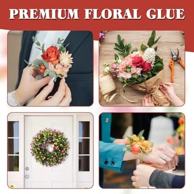 Floral Glue for Fresh Flowers, Waterproof Flower Adhesive for Corsages, Boutonnieres, Wristlets, Wedding Crafts, Fast Drying, Strong Hold Floral Glue for Silk Dried Flowers and Accessories (50ml) - Image 3
