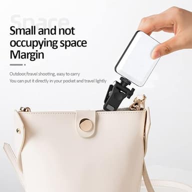 Rechargeable Selfie Light & Phone Light Clip for iPhone - Phone LED Light with Adjustable Brightness, Perfect for Selfies, Makeup, TikTok, Live Streaming & Video Conferencing Black - Image 6