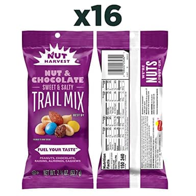 Nut Harvest, Nut & Chocolate Mix, 2.25 Ounce (Pack of 16) - Image 2