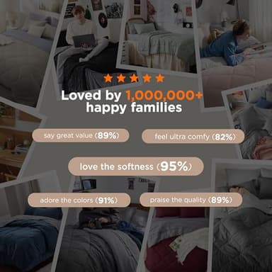 Bedsure Twin XL Comforter Set - 5 Pieces Reversible Grey Bedding, Twin XL Size Bed Set for All Seasons, Bed in a Bag with Down Alternative Comforter, Sheets, Pillowcase & Sham - Image 5