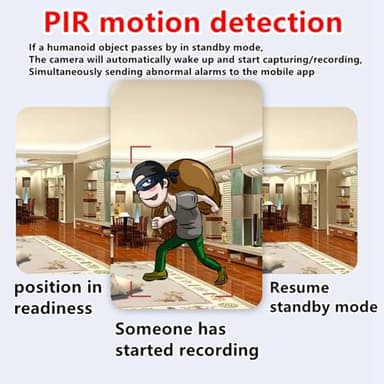 Hidden Camera with Audio/Video. Mini Camera, Small Camera. Spy Hidden Cameras for Home Indoor Use. Spy Cam with Night Vision and Motion Detection | Only 0.9 inch! Baby Monitor Small Mini Wireless U1 - Image 6