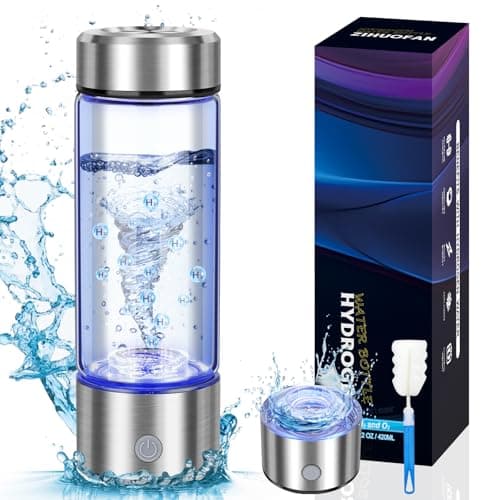 2025 New Hydrogen Water Bottles, Portable Hydrogenated Water Bottle with SPE PEM Technology, 420ml Hydrogen Water Bottle Generator, Rechargeable Ionizer Machine for Home, Office, Travel - Image 1