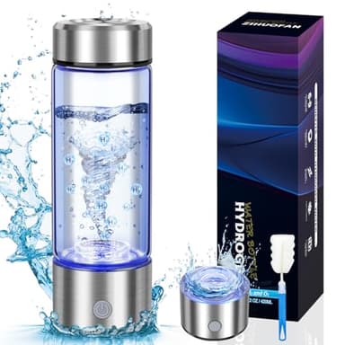2025 New Hydrogen Water Bottles, Portable Hydrogenated Water Bottle with SPE PEM Technology, 420ml Hydrogen Water Bottle Generator, Rechargeable Ionizer Machine for Home, Office, Travel - Image 1