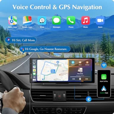 2025 Carpuride W903 Wireless Carplay & Android Auto with Dash Cam - 9.3" HD IPS Touch Car Play Screen for Car, 4K Front & 1080P Rear Camera, Loop Recording, Bluetooth Audio, Mirror Link, GPS, Siri - Image 4