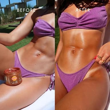 Carroten Gold Shimmer Intensive Tanning Gel | Browning Tan Accelerator | Non-Greasy, Water-Resistant with Carrot and Coconut Oil | Vitamin A & E For Moisture & Hydration | Made in Greece | 5 Fl Oz - Image 2