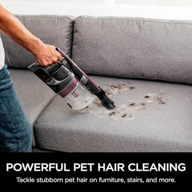 Shark Cordless Vacuum Cleaner, HEPA Filter, Lightweight, Portable, Rechargeable, Pet Hair Pickup, Removable Handheld, Crevice, Upholstery & Dusting Brush Included, 40-min runtime, Red, IZ362H - Image 7