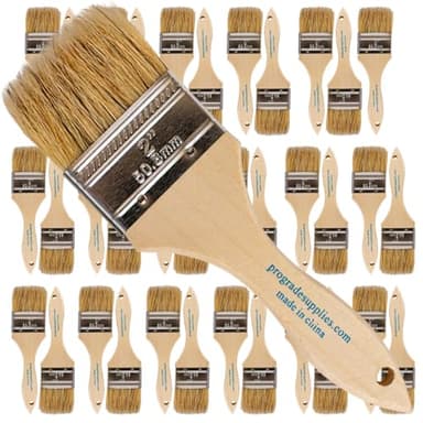 Pro Grade - Chip Paint Brushes - 36-Pack - 2 Inch Chip Brush for Paints, Stains, Varnishes, Glues, & Gesso - Image 1