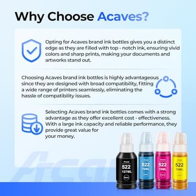 522 Ink Refill Bottles ET-2800 ET-2400 ET-4800 4-Bottles Replacement for Epson 522 Ink Refill Bottles Black Color Fit for Epson 522 Ink Use for EcoTank ET-2803 ET-2720 ET-2840 ET4700 ET4810 Printer - Image 4