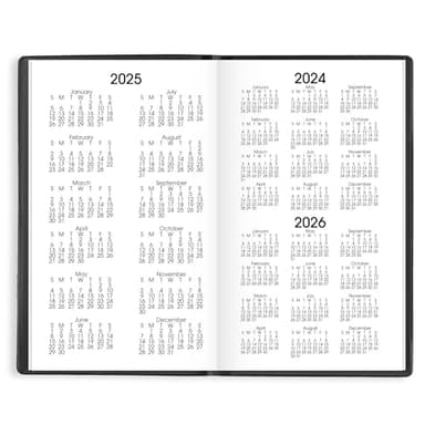 AT-A-GLANCE 2025 Planner, Monthly, 3-1/2" x 6", Pocket Size, DayMinder, Black (SK530025) - Image 5