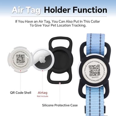 LED Smart QR Code Dog Collar - Lost at Night Collar Showing Details of Owner and pet - Durable, Adjustable, Soft - Rose red Suitable for Small, Medium and Large Dogs - Image 4