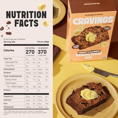 Cravings by Chrissy Teigen Ultimate Banana Bread Mix, Fast and Easy No bananas needed Only 03 Ingredients Eggs, Oil and Water, 18.75 oz (Pack of 3) - Image 2