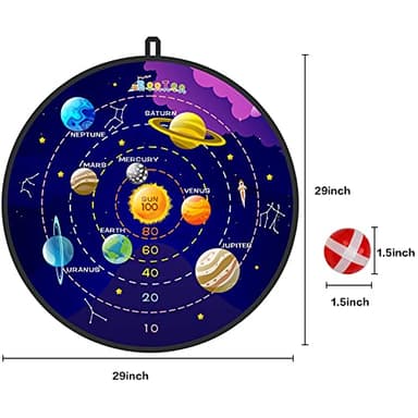 29" Large Dart Board for Kids, BooTaa Kids Dart Board with 12 Sticky Balls, Boys Toys, Indoor/Sport Outdoor Fun Party Play Game Toys, Birthday Gifts for 3 4 5 6 7 8 9 10 11 12 Year Old Boys Girls - Image 9