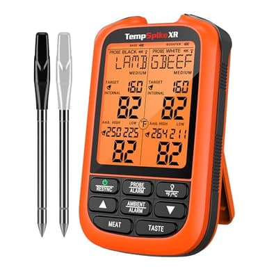 ThermoPro TempSpike 1000FT Wireless Meat Thermometer Digital with 2 Upgraded Ultra-Thin Probe, Kitchen Food Thermometer for Cooking, Turkey, Oven, Smoker, Rotisserie, BBQ, Grill Temperature Indicator - Image 1