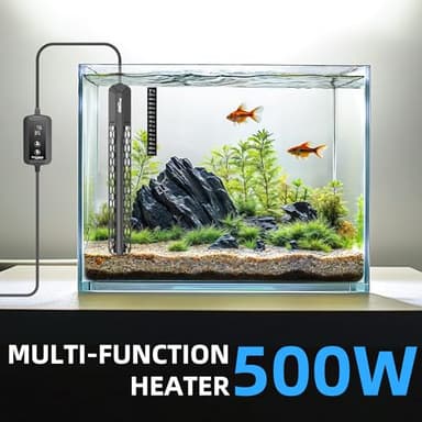 FREESEA Aquarium Heater for Fish Tank: 100W/200W/300W/500W Submersible Fish Tank Heater with Over-Temperature and Off-Water Protection for 75-120 Gallon Saltwater and Freshwater - Image 2