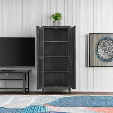 SystemBuild Evolution Farmington 31.5" Wide Storage Cabinet - Rustic Gray - Image 6