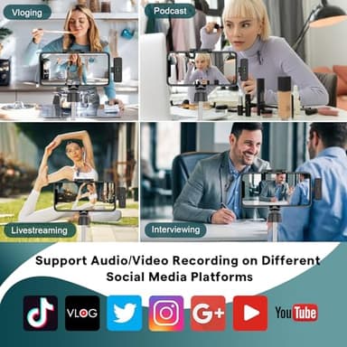 MAYBESTA Professional Wireless Mini Microphone for iPhone, iPad, Android Phone - Bluetooth Lavalier Lapel Mic for Video Recording - Clip on USB C Microphones for YouTube Tiktok Podcast Vlogging - Image 9