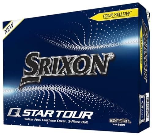 Srixon Q-Star Tour 4 Golf Balls, Yellow (Prior Generation) - Image 1