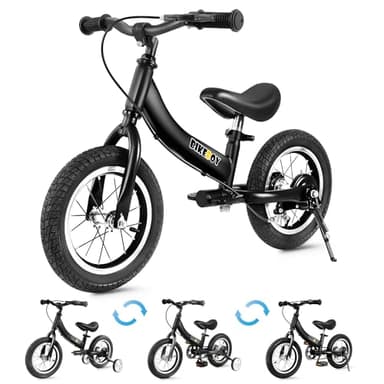 Balance Bike 3 in 1,The Dual Use of a Kids Balance Bike and Toddler Bike, for 2 3 4 5 6 7 Years Old -12 14 16 Inches with Training Theory, Brake, Pedal - Image 1
