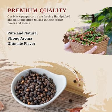 52USA Black Peppercorns, 12oz (Pack of 1), Peppercorns for Grinder Refill, Gluten-Free, Kosher, Whole Peppercorns, All Natural Black Pepper - Image 4